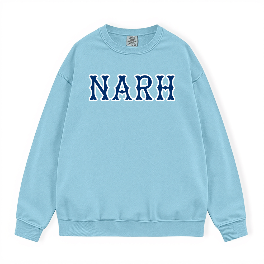 NARH NAVY SOX LETTERS CREWNECK