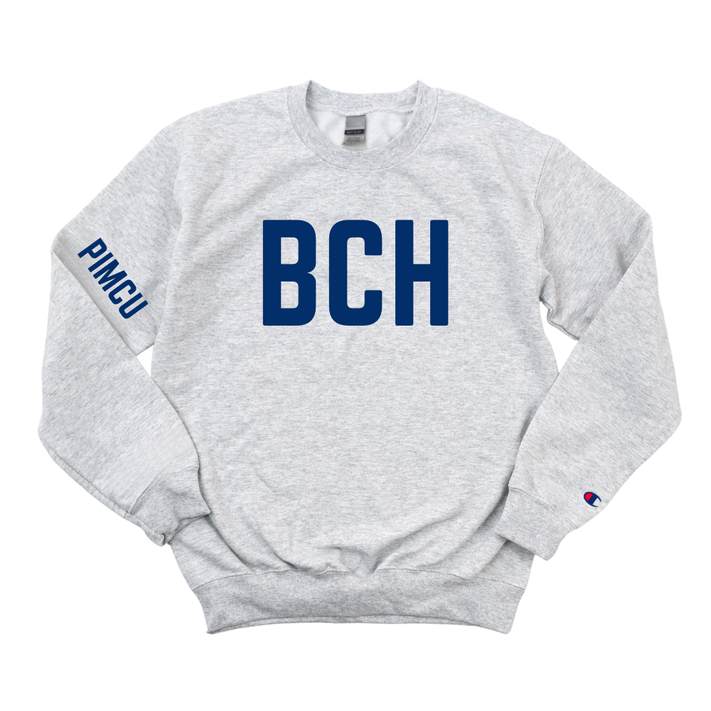NAVY BCH PIMCU CHAMPION CREWNECK