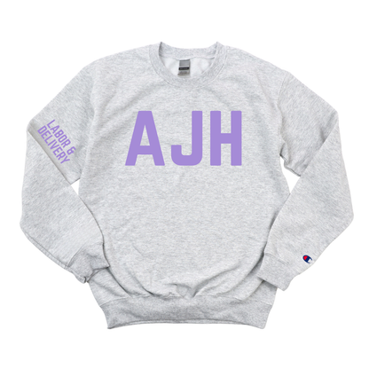AJH LABOR & DELIVERY CHAMPION CREWNECK