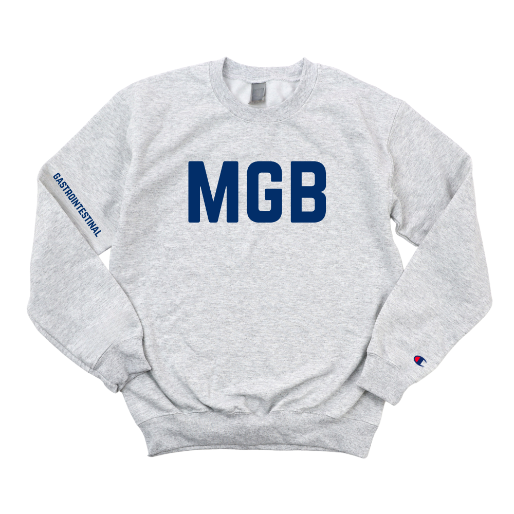 NAVY BLUE MGB GASTROINTESTINAL CHAMPION CREWNECK