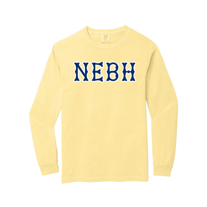 NEBH NAVY SOX LETTERS LONG SLEEVE