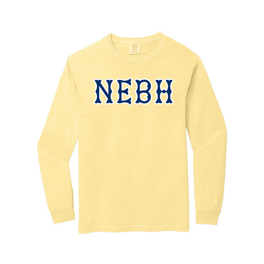 NEBH NAVY SOX LETTERS LONG SLEEVE