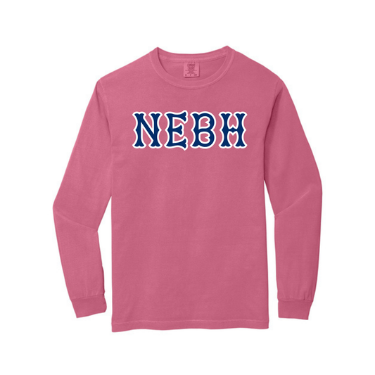 NEBH NAVY SOX LETTERS LONG SLEEVE
