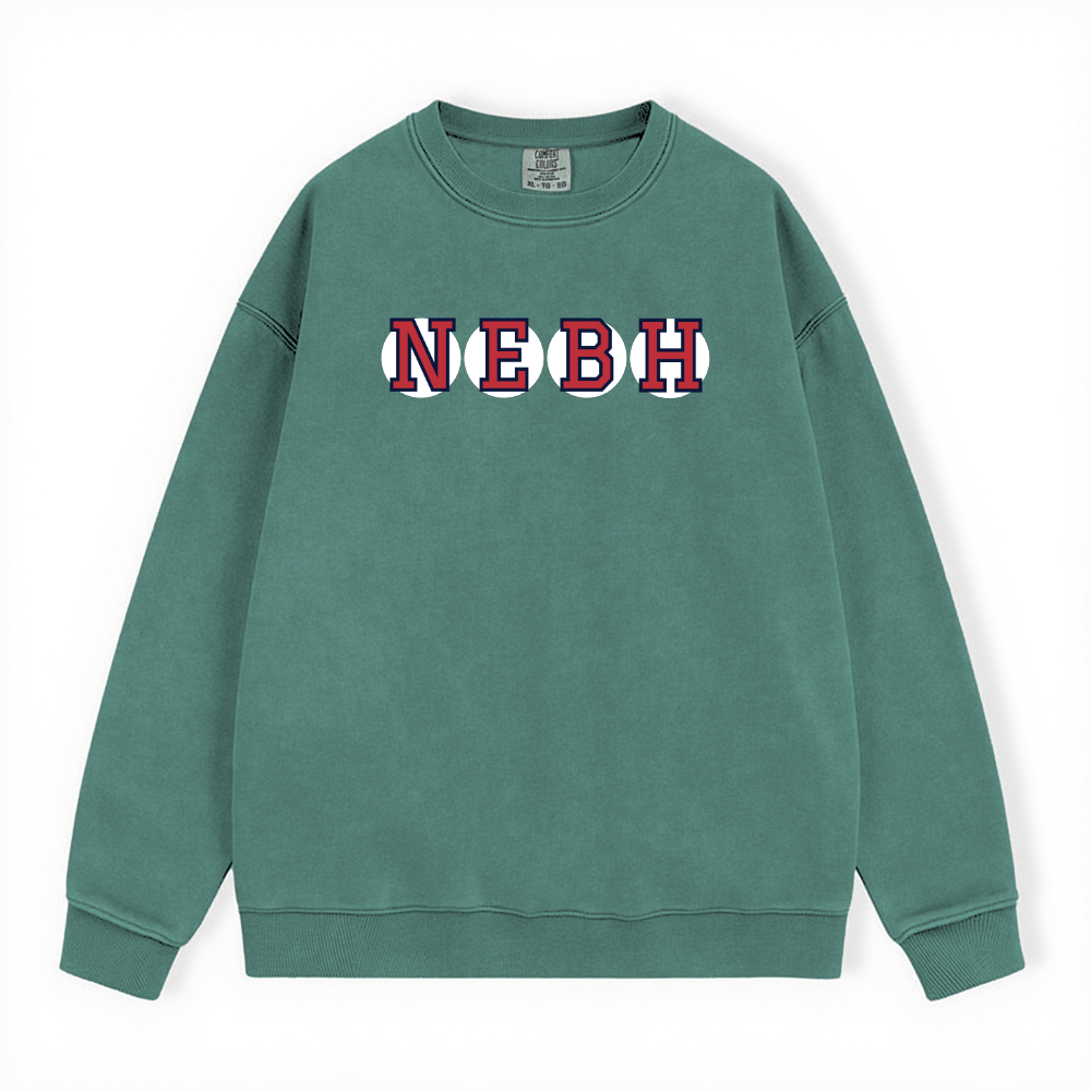 NEBH RETIRED SOX LETTERS CREWNECK