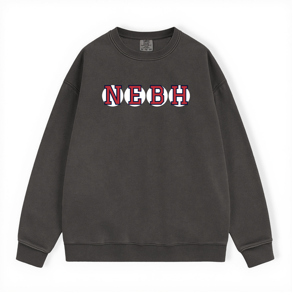 NEBH RETIRED SOX LETTERS CREWNECK