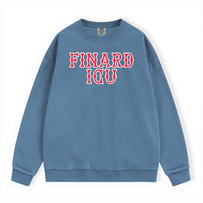 BLUE JEAN BIDMC FINARD ICU NURSES NIGHT CREWNECK-CLEARANCE
