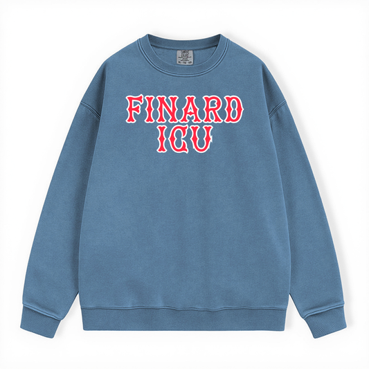 BLUE JEAN BIDMC FINARD ICU NURSES NIGHT CREWNECK-CLEARANCE
