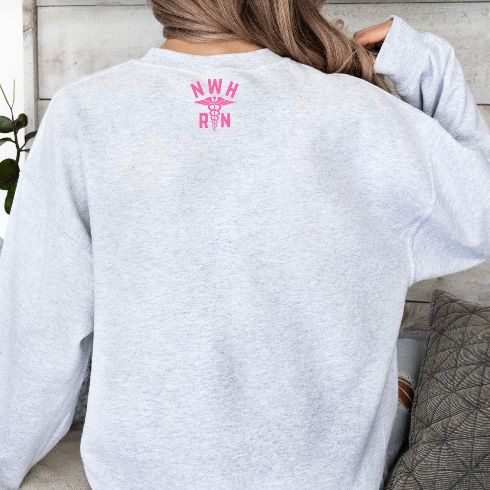 PINK NWH RN - LABOR AND DELIVERY CHAMPION CREWNECK