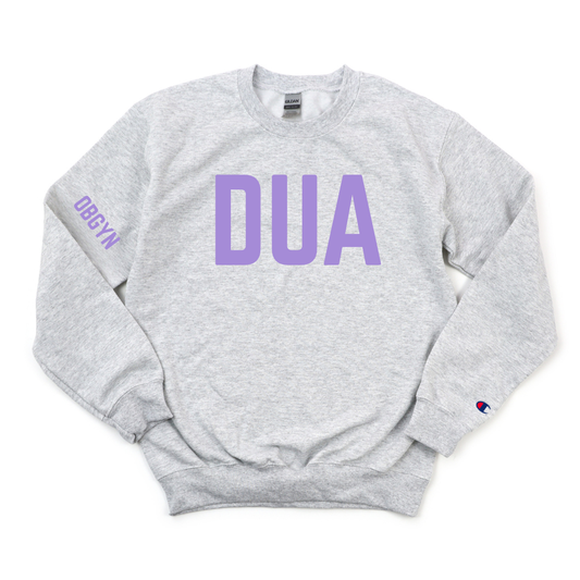LILAC DUA OBGYN R.D.M.S CHAMPION CREWNECK