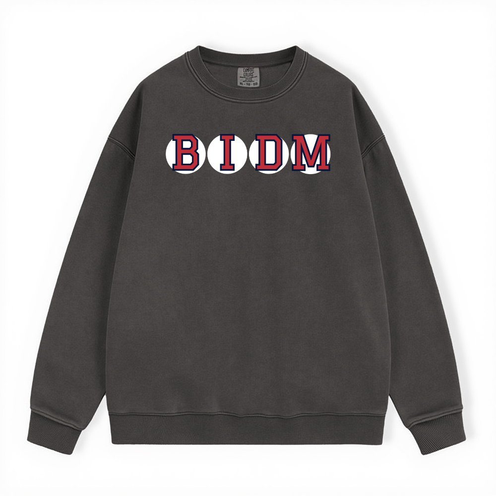 BIDM RETIRED SOX LETTERS CREWNECK