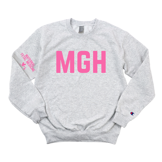 PINK MGH OBSTETRICS & GYNECOLOGY CHAMPION CREWNECK