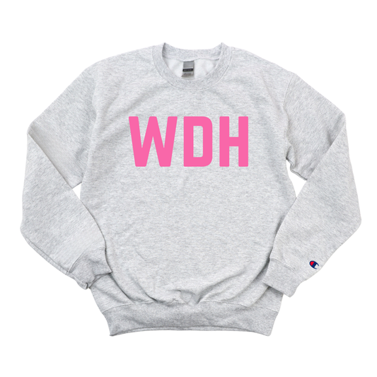 PINK WDH BREAST CANCER AWARENESS CHAMPION CREWNECK