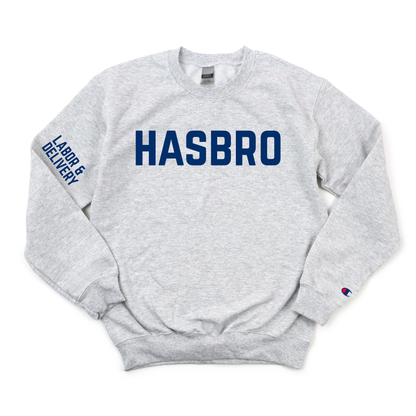 HASBRO LABOR & DELIVERY CHAMPION CREWNECK