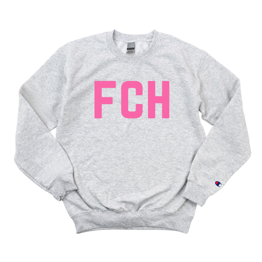 PINK FCH BREAST CANCER AWARENESS CHAMPION CREWNECK