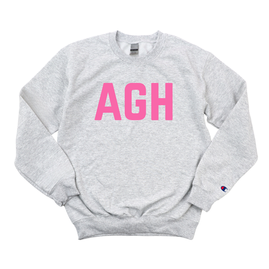 PINK AGH BREAST CANCER AWARENESS CHAMPION CREWNECK