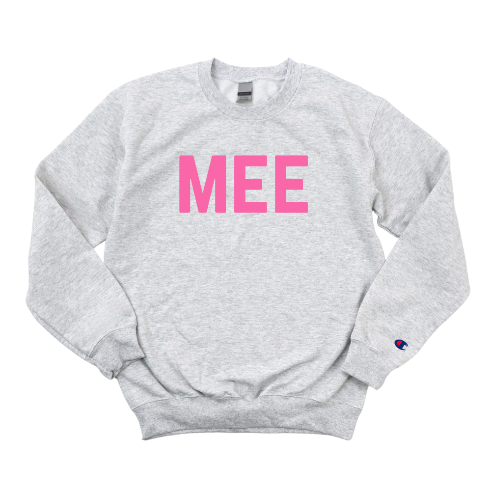 PINK MEE BREAST CANCER AWARENESS CHAMPION CREWNECK