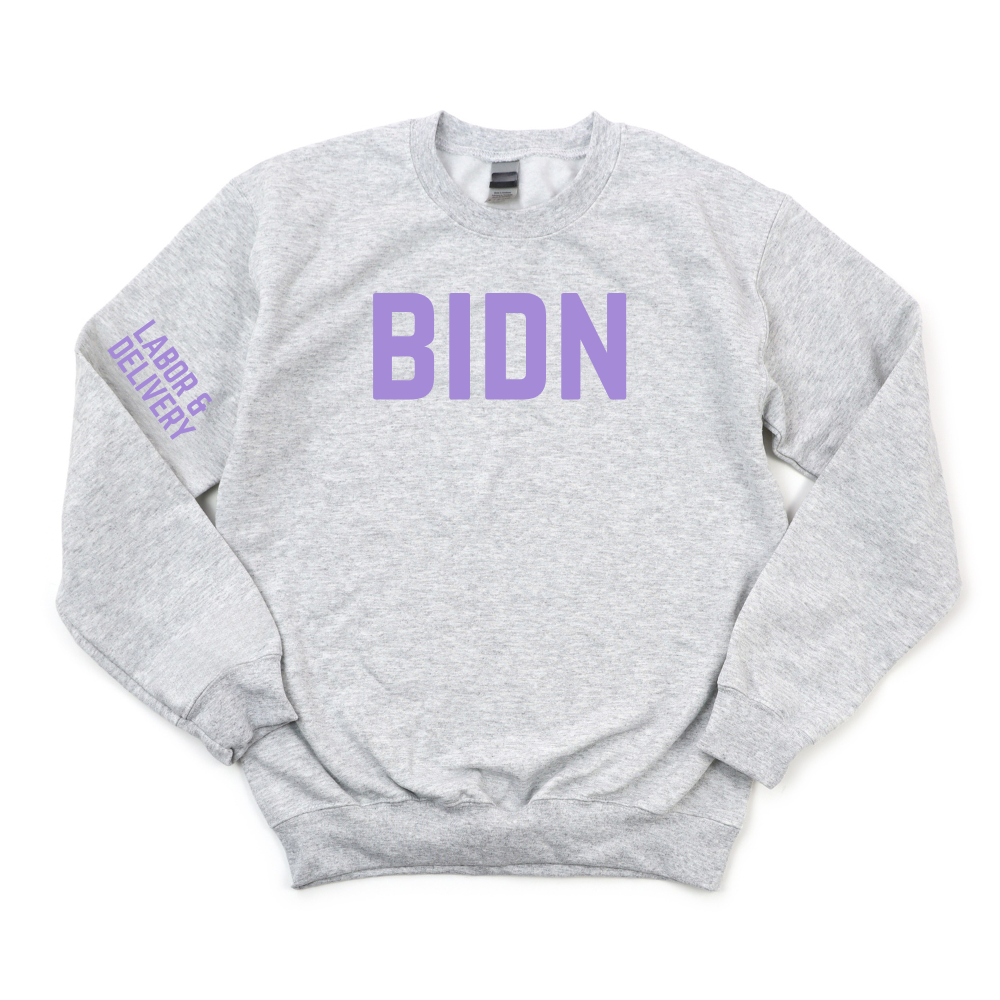 BIDN LABOR & DELIVERY CHAMPION CREWNECK
