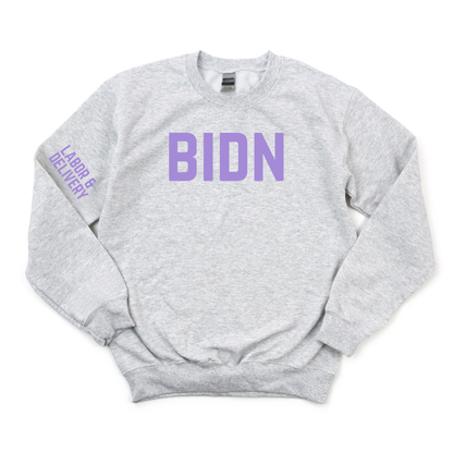 BIDN LABOR & DELIVERY CHAMPION CREWNECK
