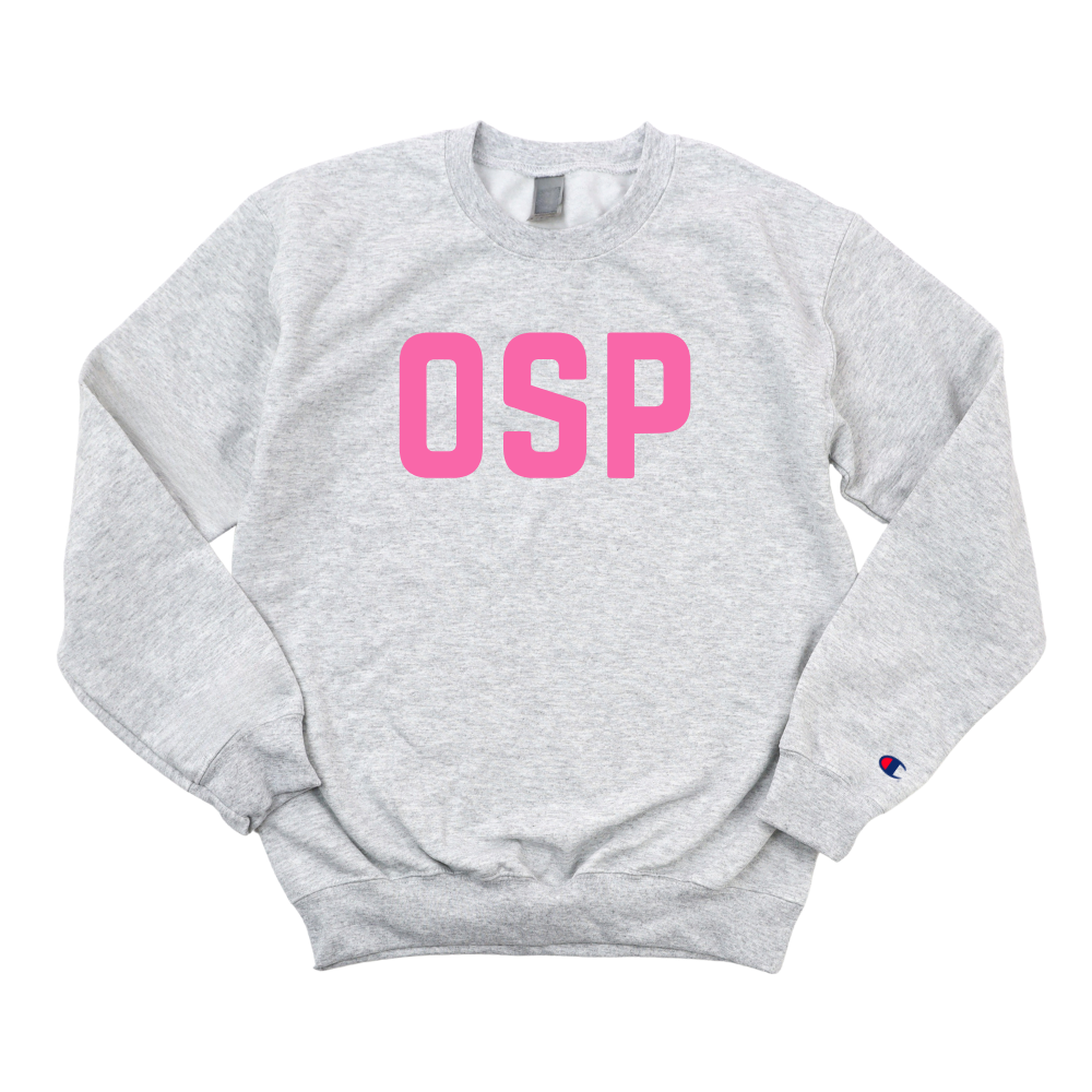 PINK OSP BREAST CANCER AWARENESS CHAMPION CREWNECK