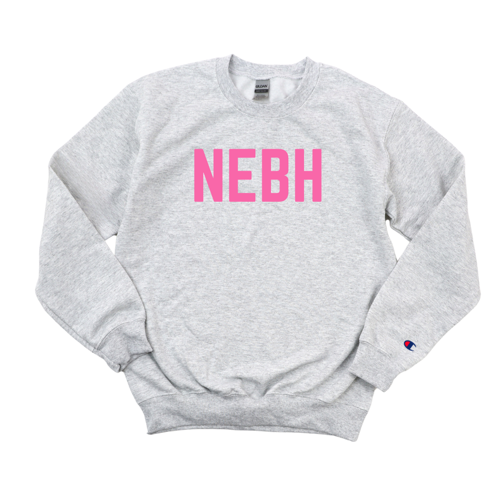 PINK NEBH BREAST CANCER AWARENESS CHAMPION CREWNECK