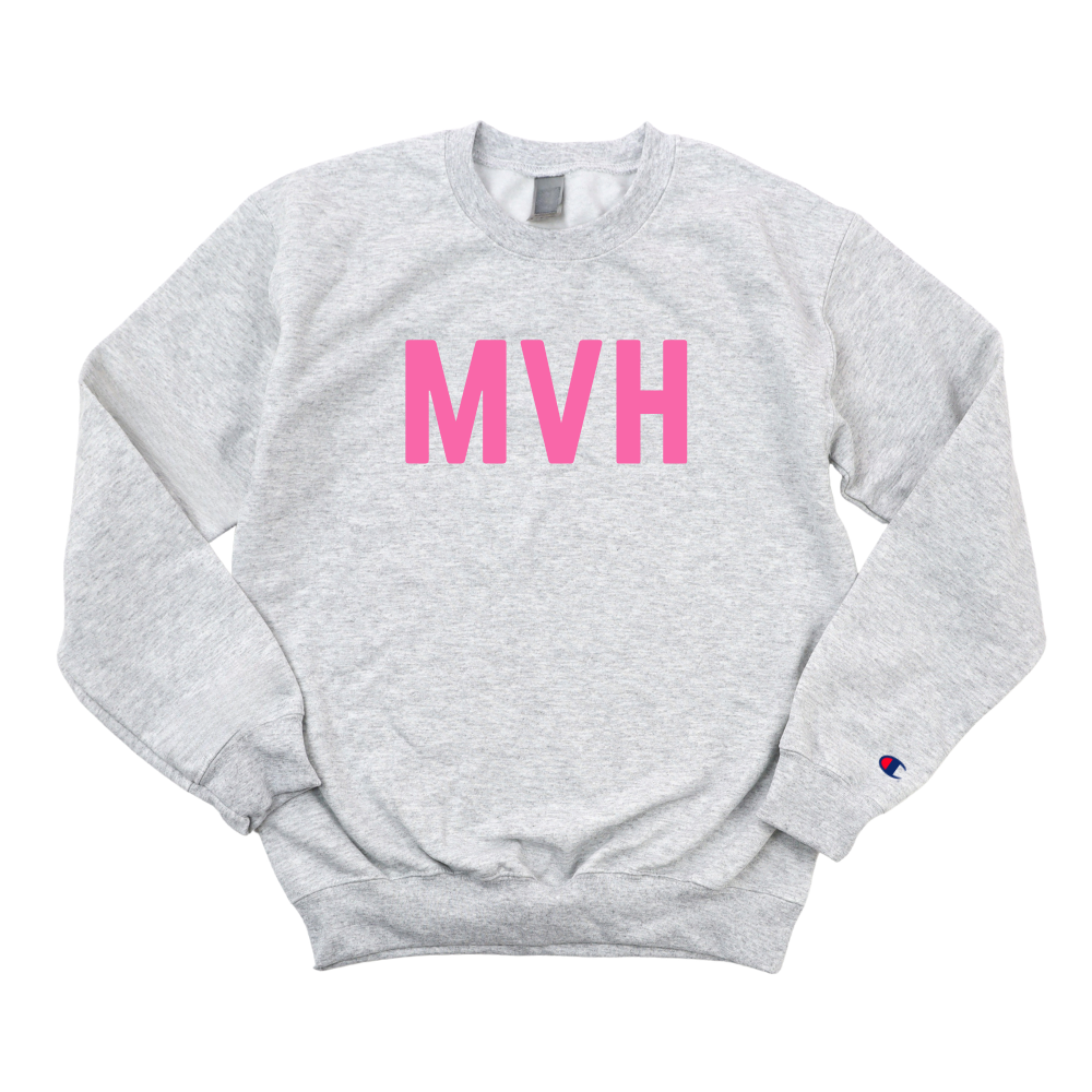PINK MVH BREAST CANCER AWARENESS CHAMPION CREWNECK