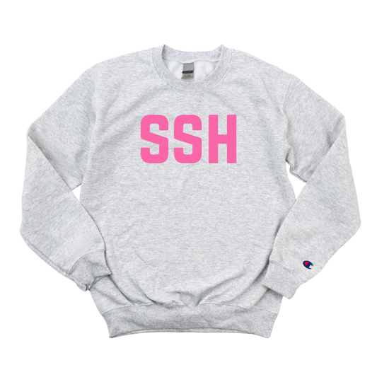 PINK SSH BREAST CANCER AWARENESS CHAMPION CREWNECK