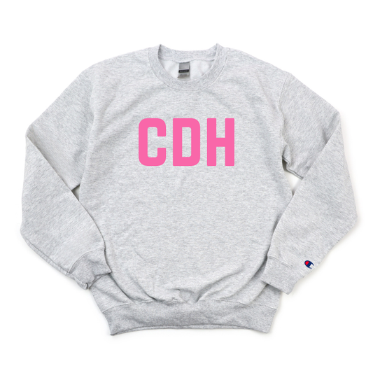 PINK CDH BREAST CANCER AWARENESS CHAMPION CREWNECK