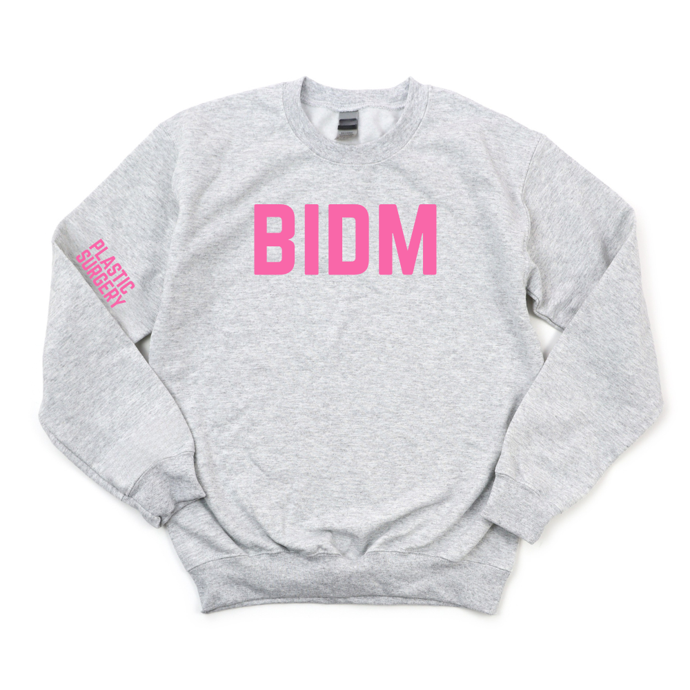 PINK BIDM RN -  PLASTIC SURGERY CHAMPION CREWNECK