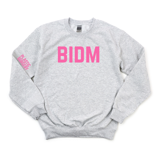 PINK BIDM RN -  PLASTIC SURGERY CHAMPION CREWNECK