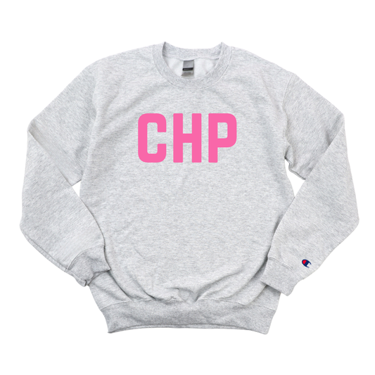PINK CHP BREAST CANCER AWARENESS CHAMPION CREWNECK