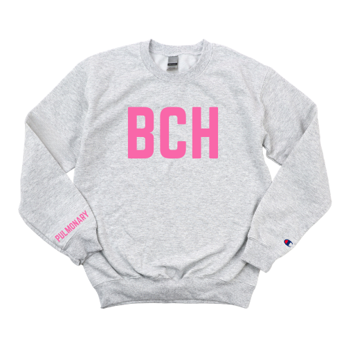 PINK BCH PULMONARY CHAMPION CREWNECK