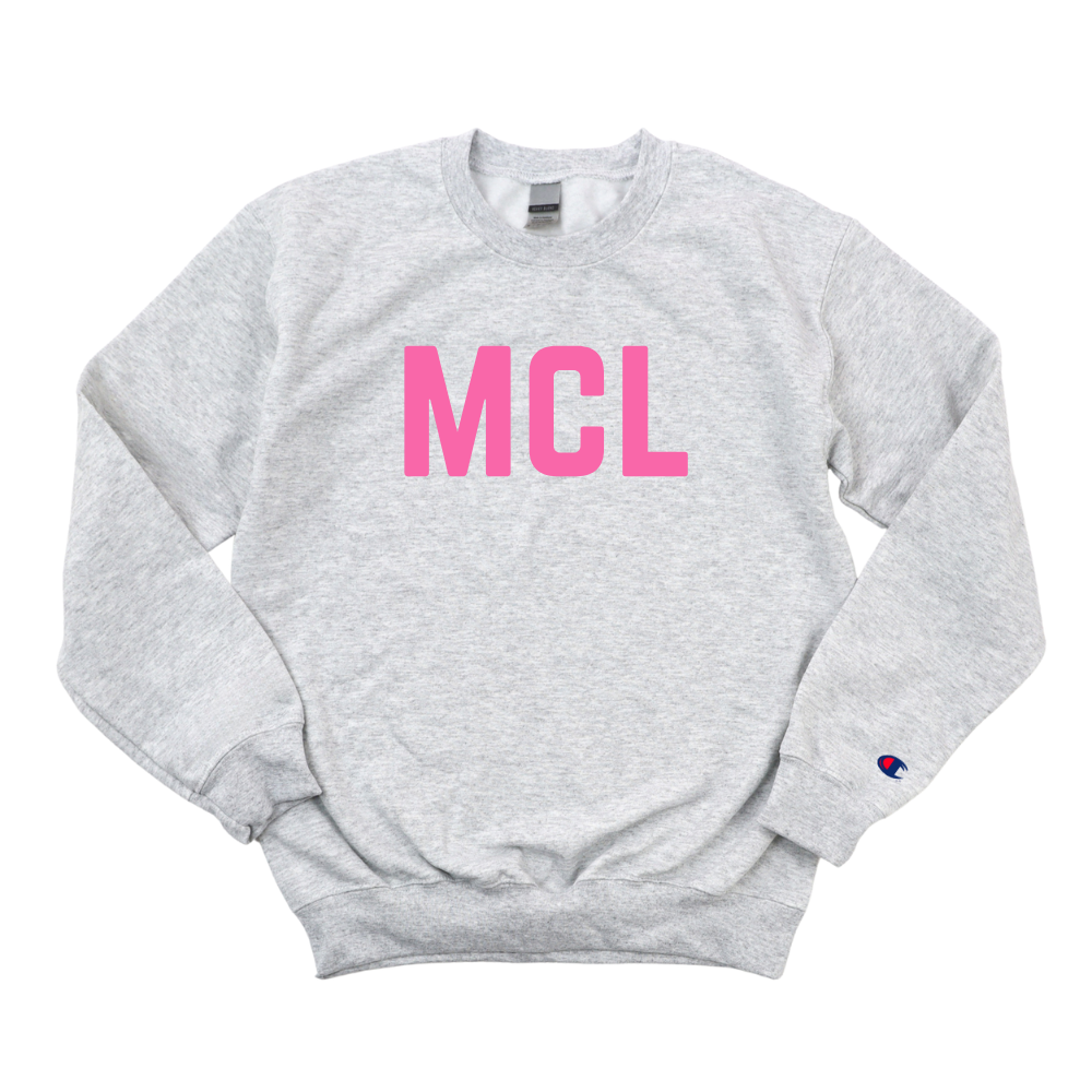 PINK MCLEAN BREAST CANCER AWARENESS CHAMPION CREWNECK