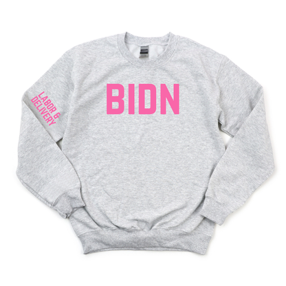BIDN LABOR & DELIVERY CHAMPION CREWNECK