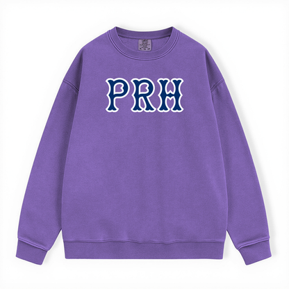 PRH NAVY SOX LETTERS CREWNECK