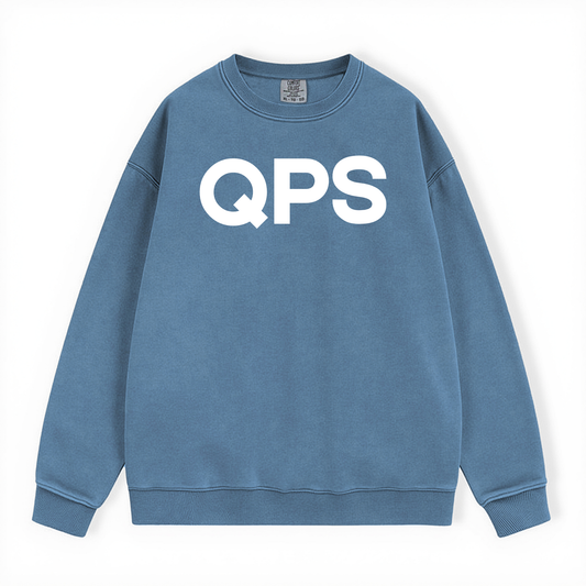 QPS BLUE JEAN CREWNECK