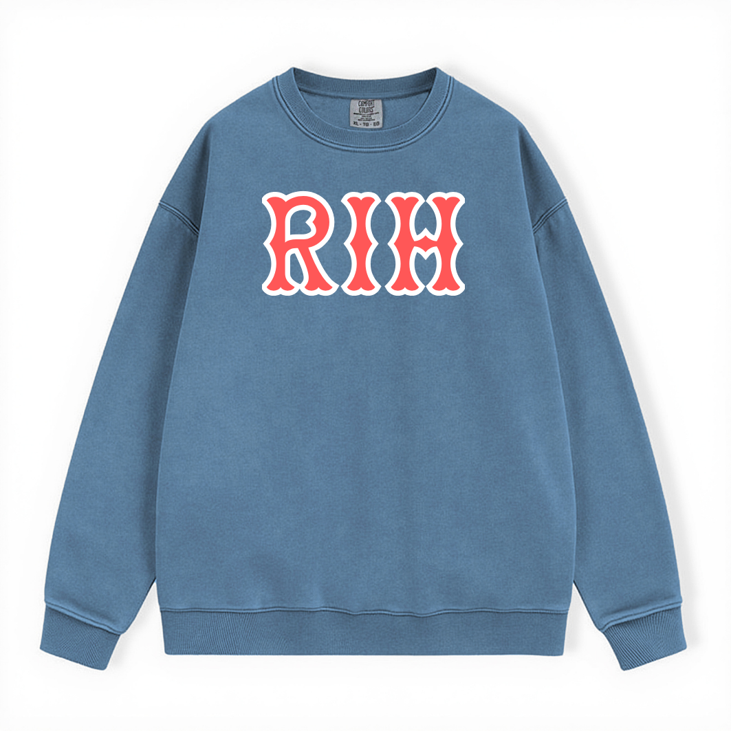 RIH SOX LETTERS CREWNECK