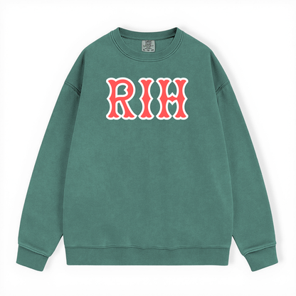 RIH SOX LETTERS CREWNECK