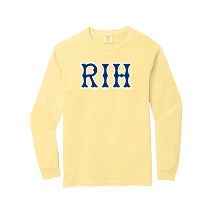 RIH NAVY SOX LETTERS LONG SLEEVE