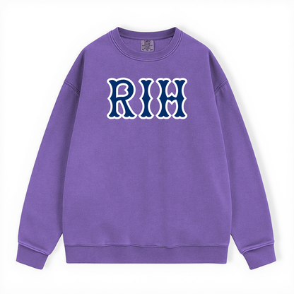 RIH NAVY SOX LETTERS CREWNECK