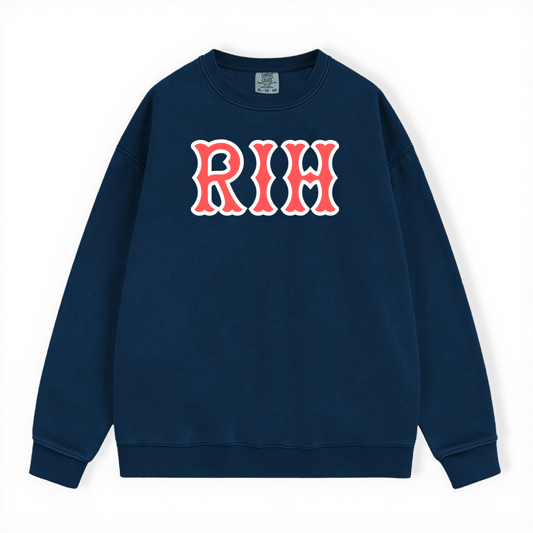 RIH SOX LETTERS CREWNECK
