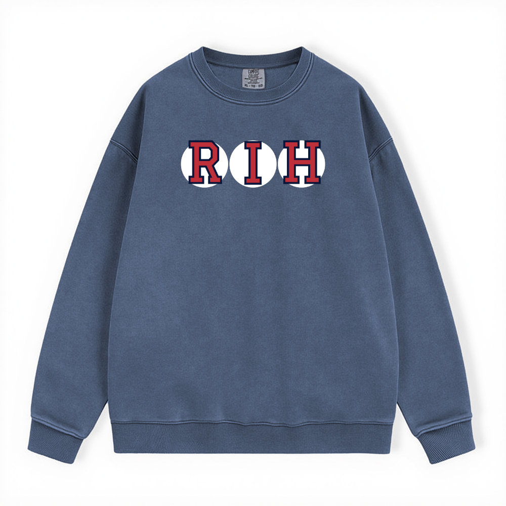 RIH RETIRED SOX LETTERS CREWNECK