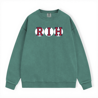 RIH RETIRED SOX LETTERS CREWNECK