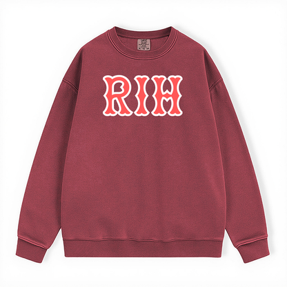 RIH SOX LETTERS CREWNECK