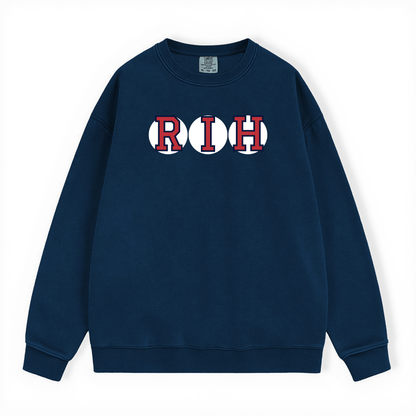 RIH RETIRED SOX LETTERS CREWNECK