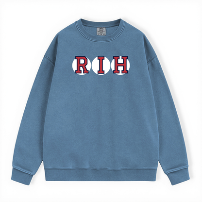 RIH RETIRED SOX LETTERS CREWNECK