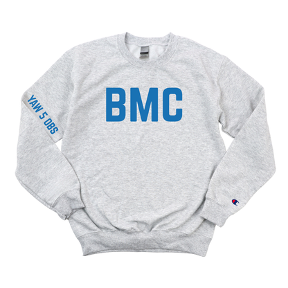 ROYAL BLUE BMC RN YAW 5 OBS CHAMPION CREWNECK