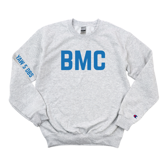 ROYAL BLUE BMC RN YAW 5 OBS CHAMPION CREWNECK
