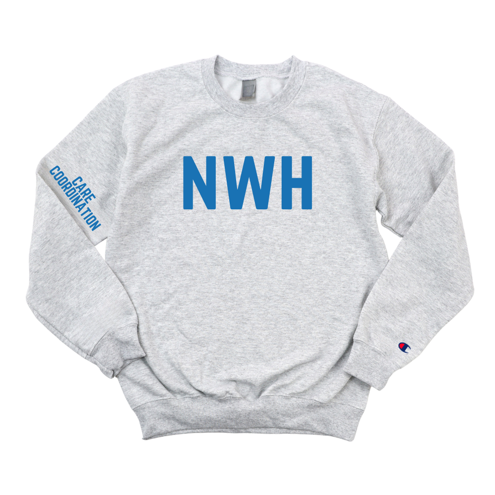 ROYAL BLUE NWH CARE COORDINATION CHAMPION CREWNECK