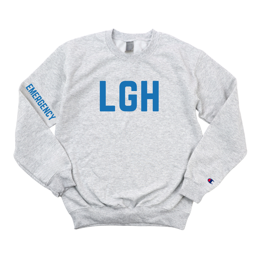 ROYAL BLUE  LGH EMERGENCY CHAMPION CREWNECK