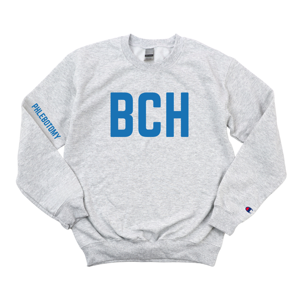ROYAL BLUE BCH PHLEMBOTOMY CHAMPION CREWNECK